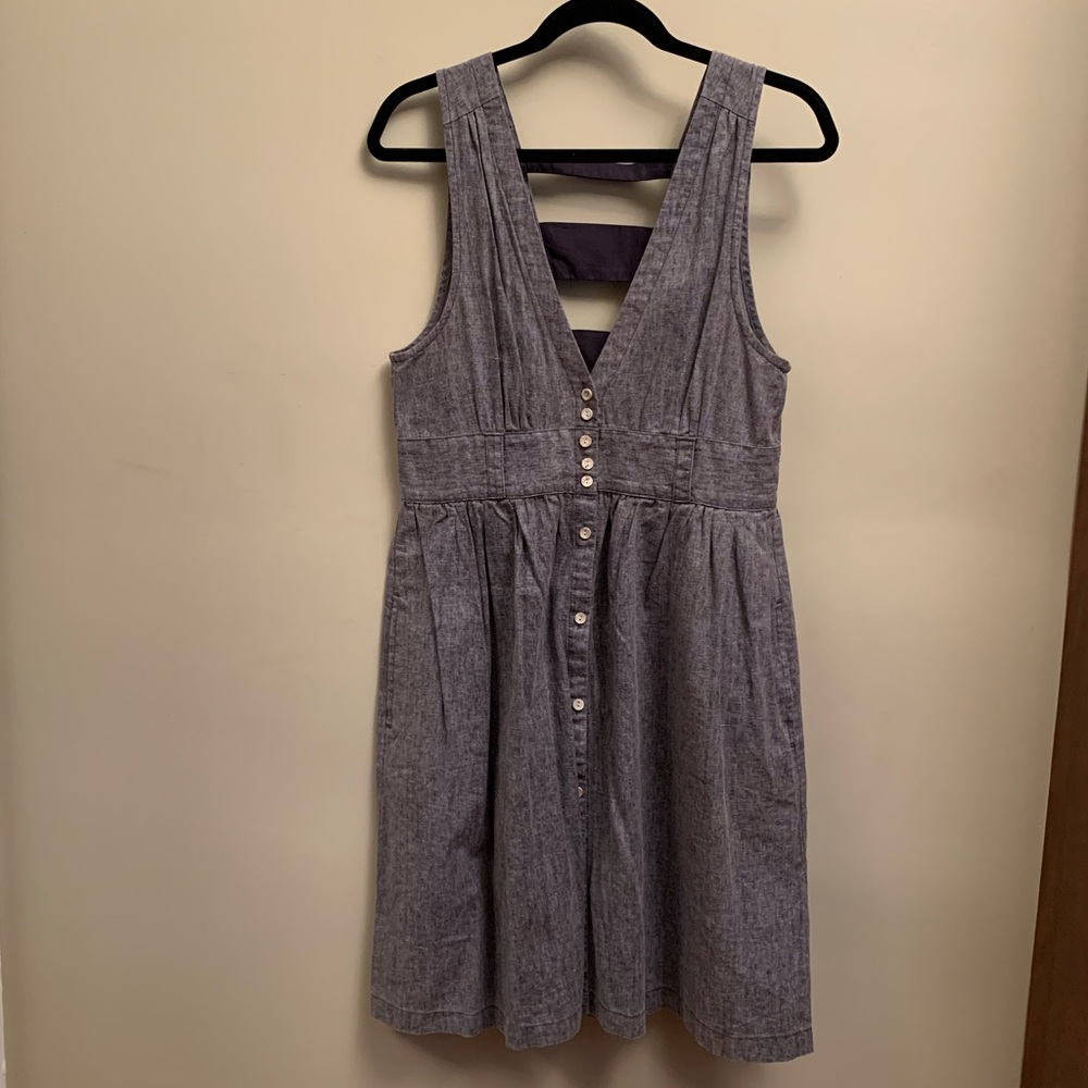 Linen Denim Colored Dress